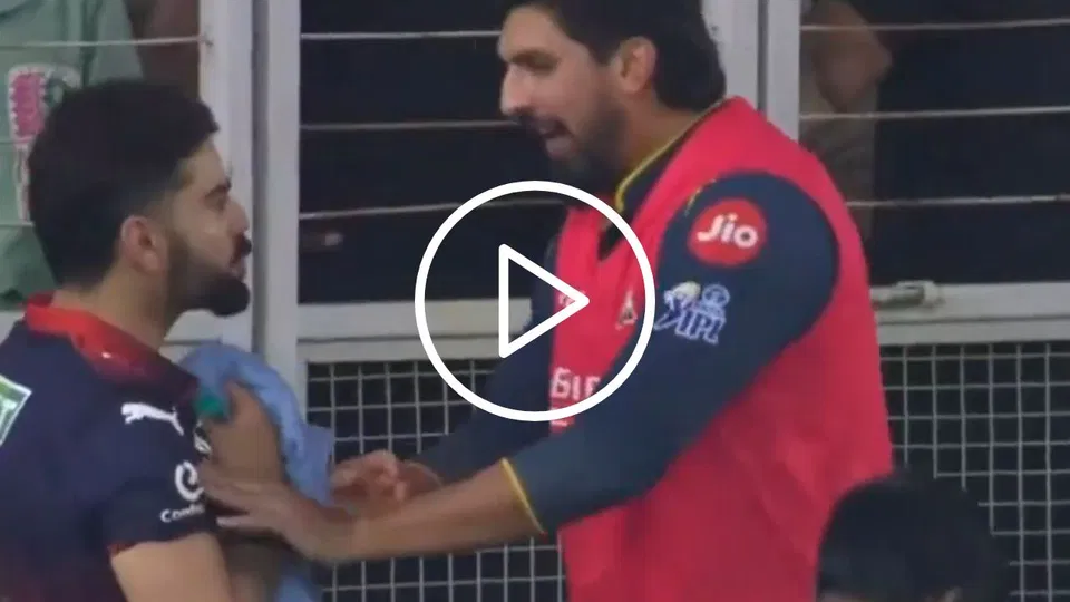 VIDEO - IPL 2026 में पाटीदार विवाद के बाद इशांत शर्मा ने विराट कोहली को दिया धक्का